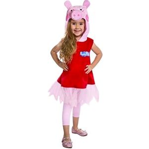 Peppa Pig Pink/Red Ballerina Costume Dress 3T/4T EUC Deluxe Style
